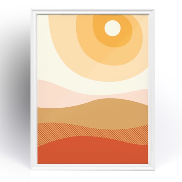 Abstract Landscape Wall Art Print Poster Unframed - Picture 5 of 5